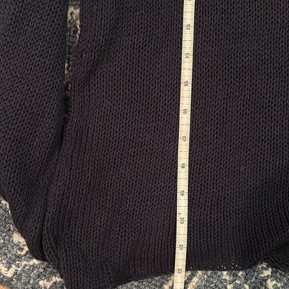 Wooden Ships Blue and White V-Neck Beach Sweater S/M - Picture 3 of 5